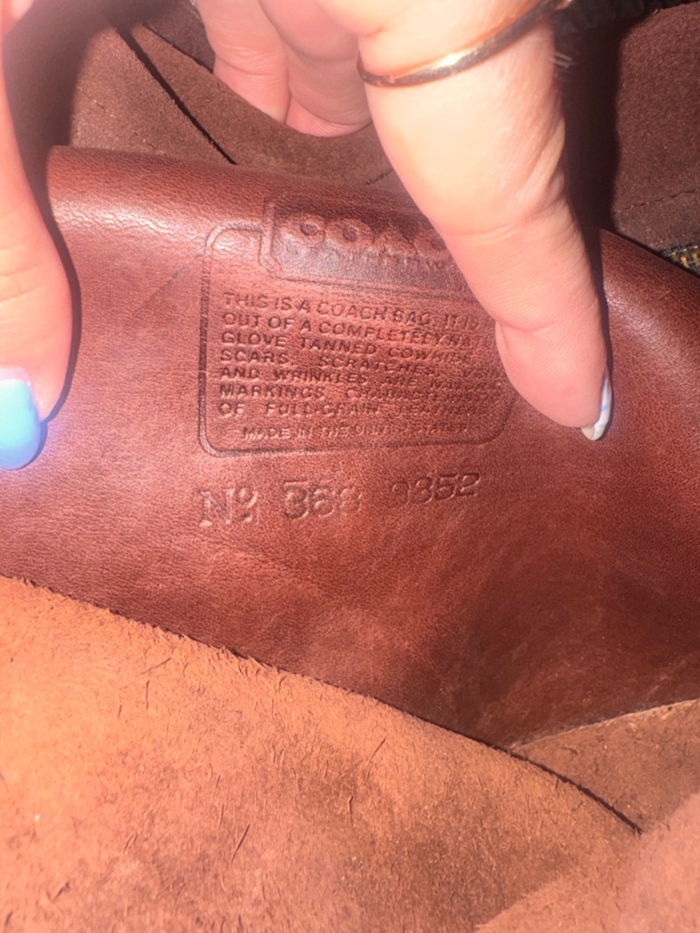 Coach vintage Classic Brown Leather Saddle Bag - Picture 6 of 6